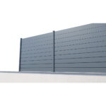 Kit Clôture Aluminium lames persiennes Gris RAL7016 "Liya" - Görsel 10