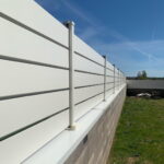 Kit Clôture Aluminium lames persiennes Blanc RAL910 "Liya" - Görsel 3