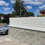 Kit Clôture Aluminium lames persiennes Blanc RAL910 "Liya" - Görsel 8