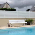 Kit Clôture Aluminium lames persiennes Blanc RAL910 "Liya" - Görsel 6